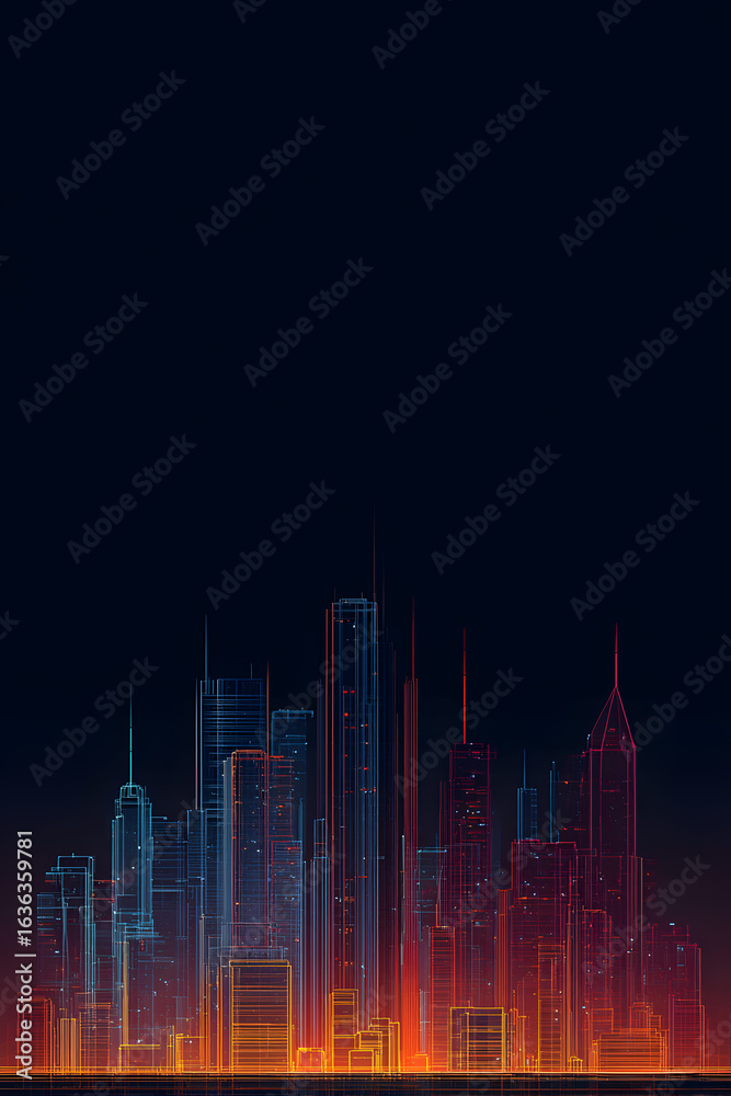 Fototapeta premium Future City