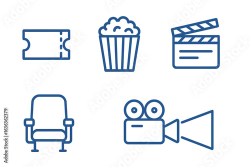 Movie night essentials including tickets, popcorn, and the perfect seating arrangement for a great viewing experience
