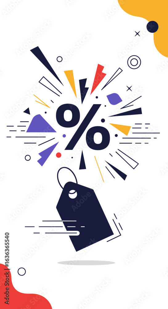 Obraz premium Big discount announcement for special sale event