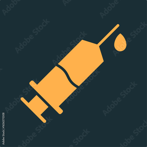 Syringe trendy practical important vector Illustration design beautiful colorful background