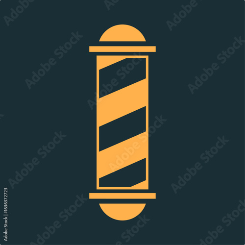 Barber pole trendy practical important vector Illustration design gorgeous colorful background