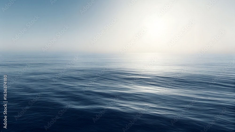 Fototapeta premium Serene Ocean Sunrise Horizon