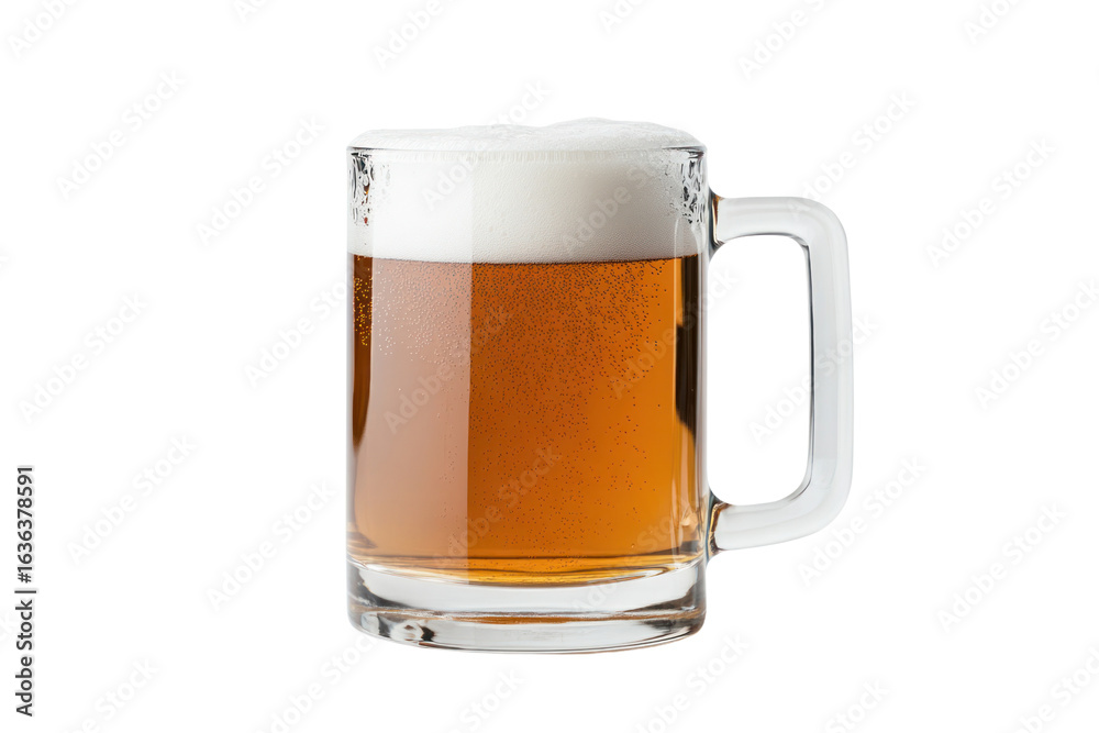Frothy Beer Mug: a perfect image showcasing a refreshing glass mug overflowing with amber-colored beer, topped with a generous head of creamy foam, inviting you to savor every sip. Frothy Beer Mug: a perfect image showcasing a refreshing glass mug overflowing with amber-colored beer, topped with a generous head of creamy foam, inviting you to savor every sip.