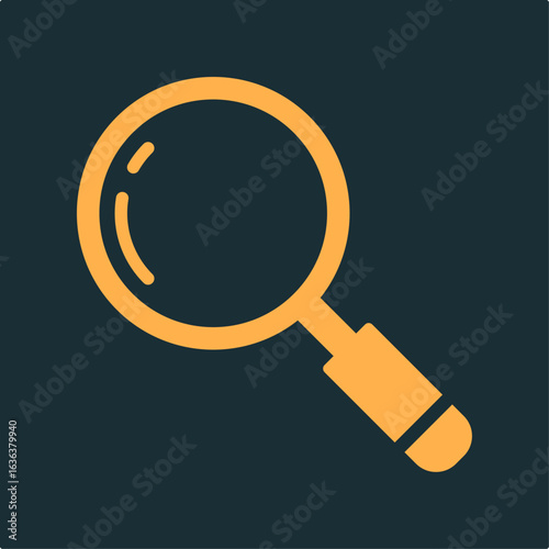 Magnifying glass trendy practical important vector Illustration design handsome colorful background