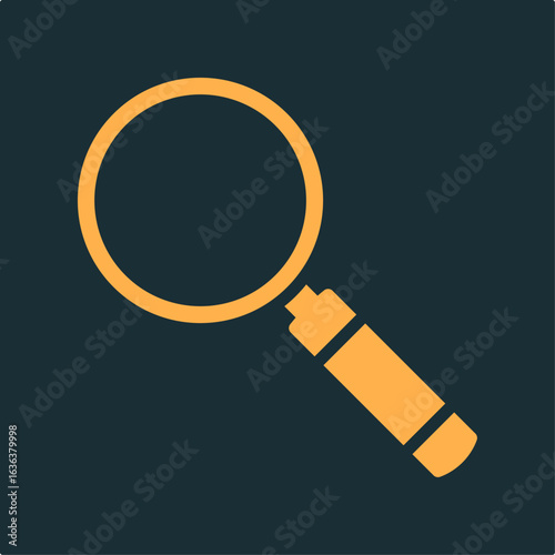 Cool Magnifying trendy practical important vector Illustration design handsome colorful background