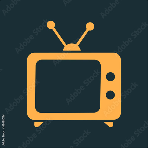 TV entertain trendy practical important vector Illustration design handsome colorful background
