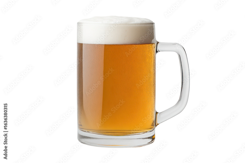 Golden Brew: A meticulously captured image presents a tall glass mug brimming with a pale golden brew, crowned with a generous layer of frothy foam, all set against a minimalist backdrop. Golden Brew: A meticulously captured image presents a tall glass mug brimming with a pale golden brew, crowned with a generous layer of frothy foam, all set against a minimalist backdrop.