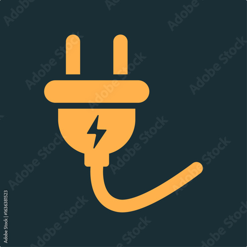 Wired Socket trendy practical important vector Illustration design attractive colorful background