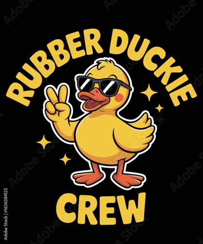 Retro Vintage Rubber Duckie Crew Cruise Rubber Duck Funny