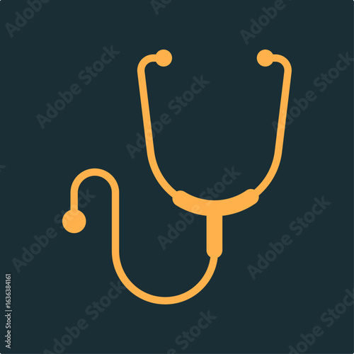 Stethoscope trendy practical important vector Illustration design stunning colorful background