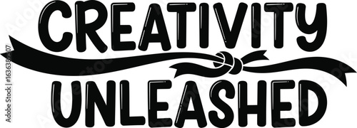 Creativity Unleashed Typography Vector Design