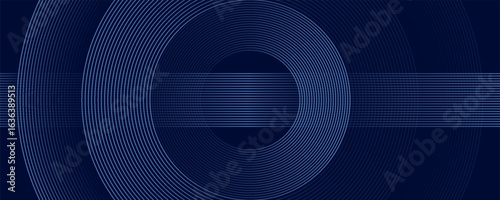 abstract dark background with glowing lines circles