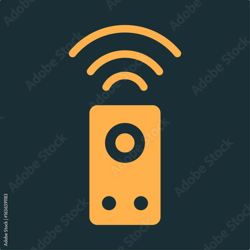 Remote practical important vector Illustration design delightful colorful background