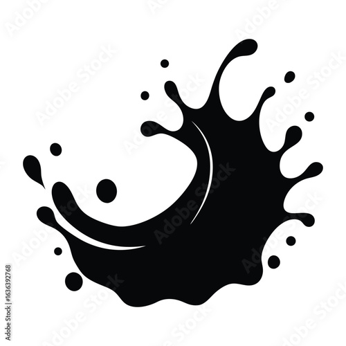milk splash isolated on white background