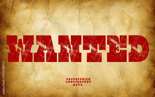 Wanted Western - Vintage Wild West Display Font
