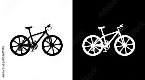 bicycle and bike icon. Vintage racing bike. sport symbol.