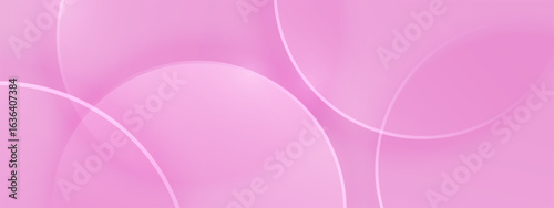 Minimal 3D product display background with glass transparent disk in top view. Circles glass background. Simple modern design use for template cover business concept. 