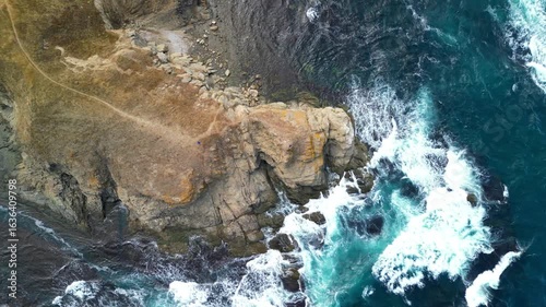Drone top view cape Ahtoto Ahtopol