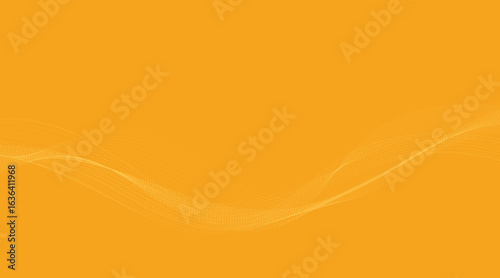 Abstract Wave on Orange Background