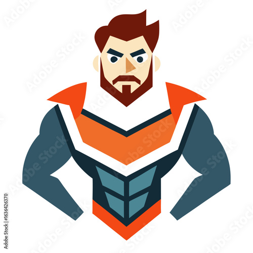 Abstract Masculine Symbol Vector Minimalist Design for International Men’s Day