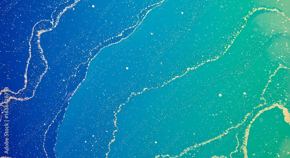 Naklejka premium Abstract Gradient Background with Swirling Patterns and Glitter