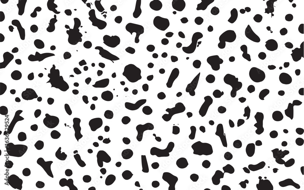 Fototapeta premium Abstract textured effect. Vector Illustration. Black isolated Distressed overlay texture. Ink Splatter Pattern Black and White Seamless on white background