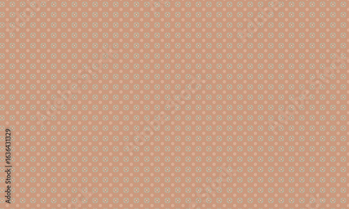 Minimalist Floral Batik Pattern with Circular Symmetry