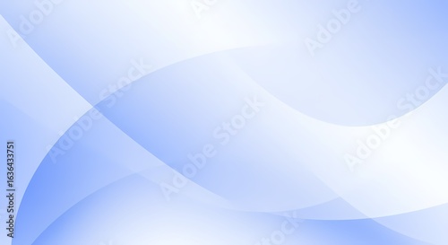 Abstract Blue Gradient with Soft Curved Lines