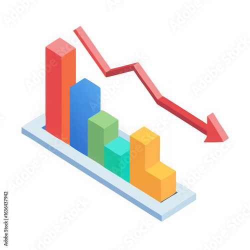 Free Download business graph with arrow - GFXLoad