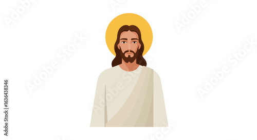 Illustration of Jesus Christ with Halo