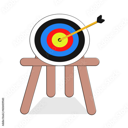 Right on target. A perfect shot for a well-defined goal.