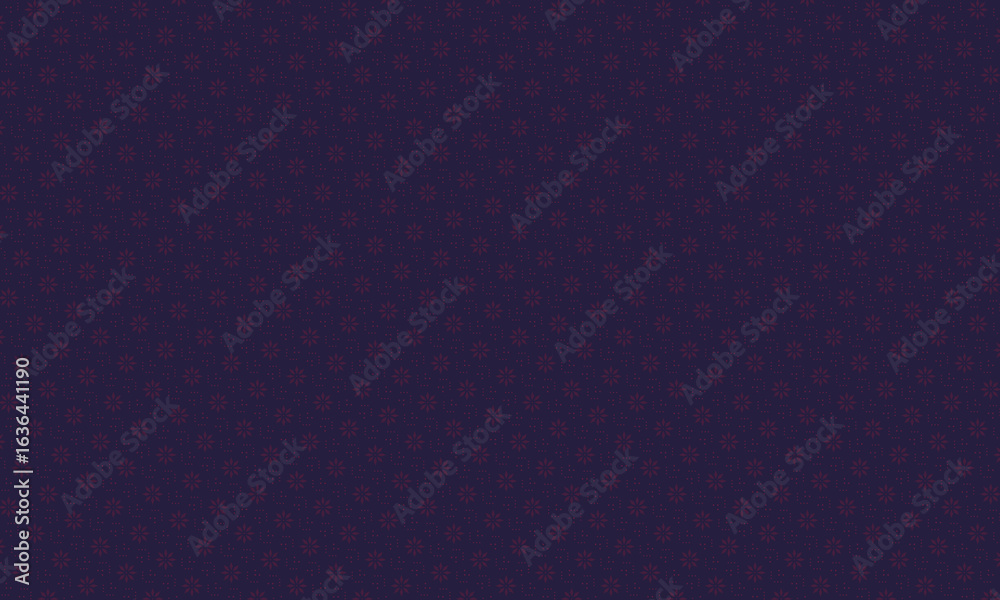 Seamless Traditional Batik Pattern with Floral Star Motifs