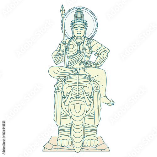 仏像 帝釈天 Taishakuten - Indra