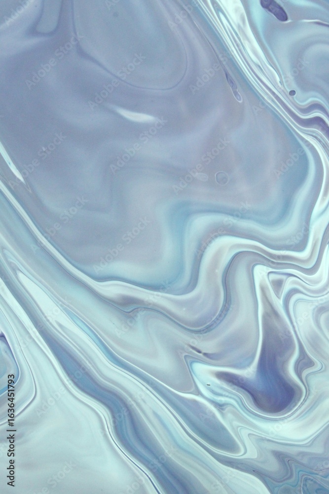 Fototapeta premium Abstract Classic Blue Marbled background, fluid paint art, wavy wallpaper, marbling texture, blue lines, artistic fashion backdrop, Pattern Abstract Wave Texture Ebru Effect Ombre Bright Gradient 