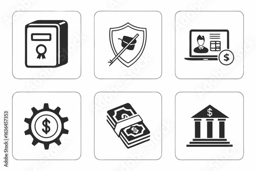 Finance and business icons
