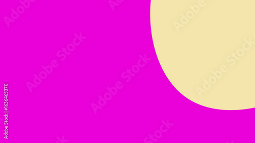 Vibrant magenta background with a soft yellow circle overlapping on the right side, creating a modern abstract design.
