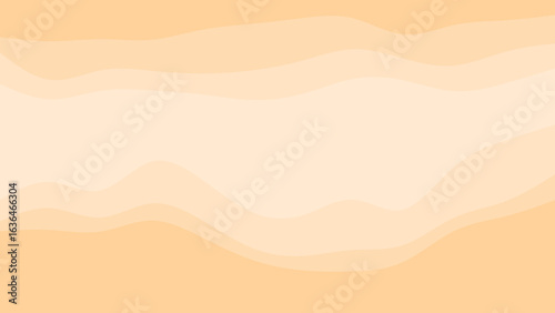 Soft, flowing abstract waves of warm peach and cream create a gentle, calming background texture.