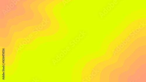 Dynamic abstract background featuring a smooth, undulating gradient, blending bright yellow with soft orange and delicate pink hues for a modern aesthetic.