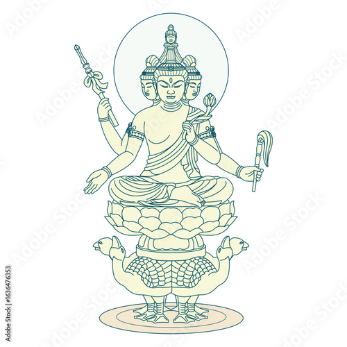 仏像 梵天 Bonten - Brahma