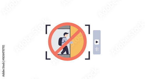 Free Download Safety warning sign design for avoiding elevator usage accidents - GFXLoad