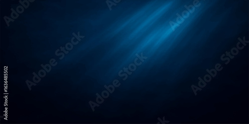 Abstract blue light background with dark smoky texture