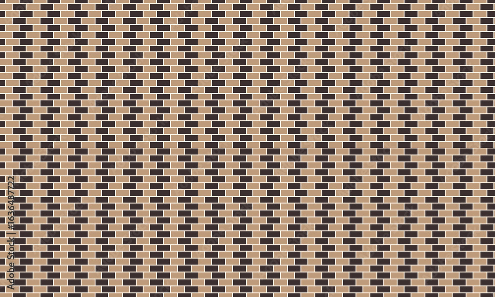 Seamless Brick Wall Pattern with Alternating Block Design