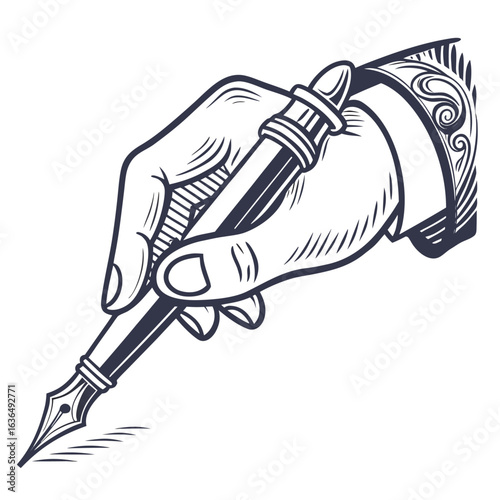 vector illustration of a fork