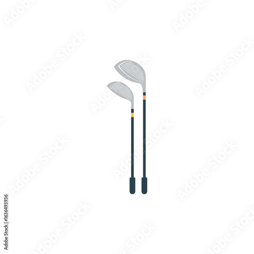 Golf club sports gear silhouette vector illustration