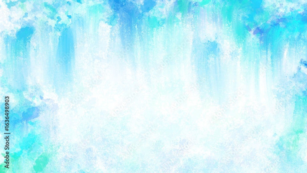 Obraz premium Aqua Blue Watercolor Burst Texture.
