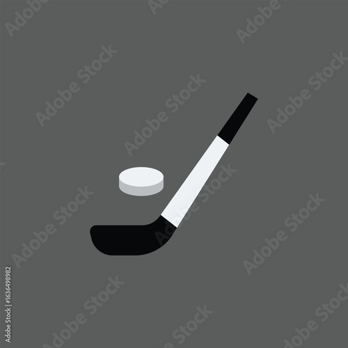 Ice Hockey Icon Vector design on white background