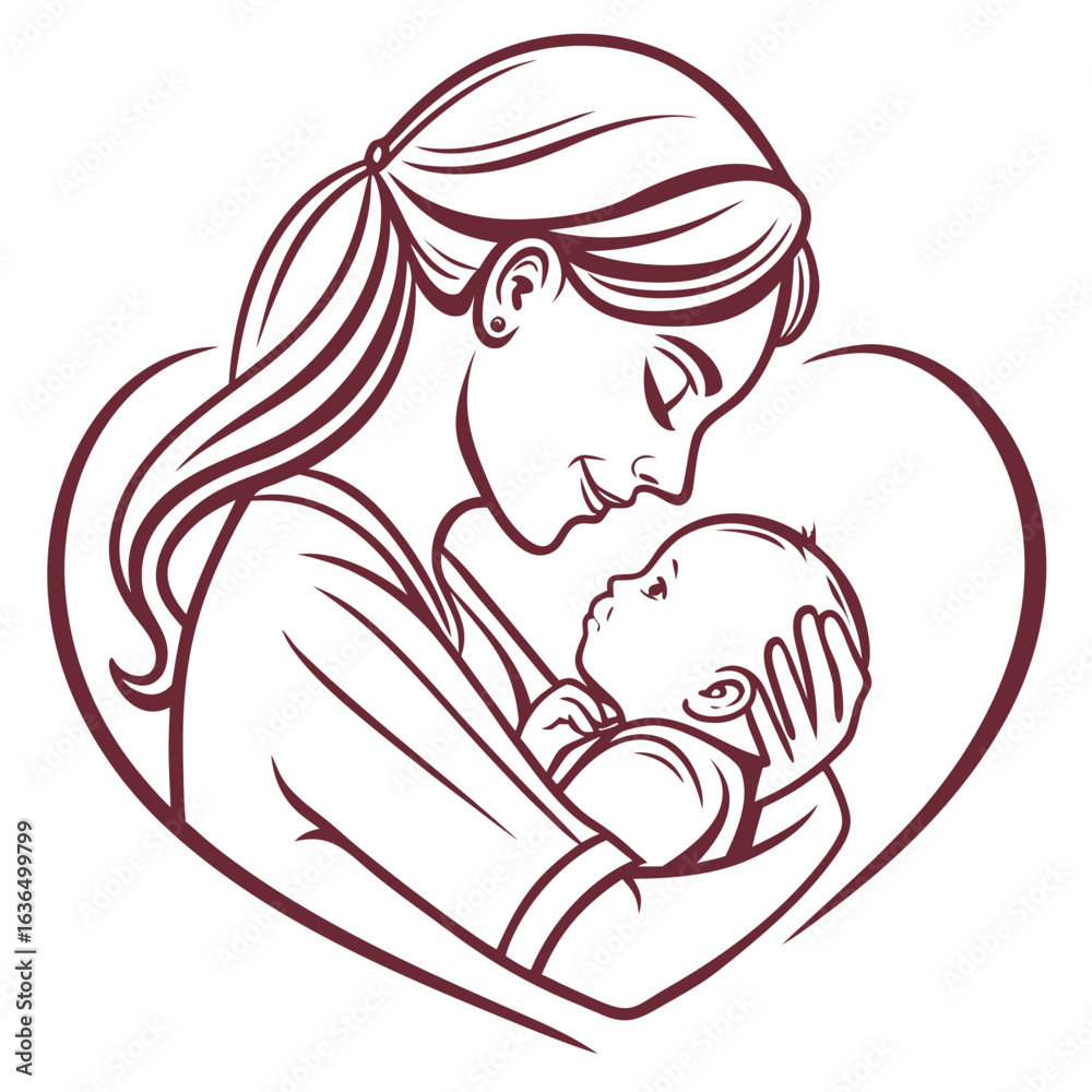 Obraz premium mother and child