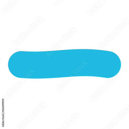 Icon of a light blue horizontal bar with rounded ends, representing a minus sign.