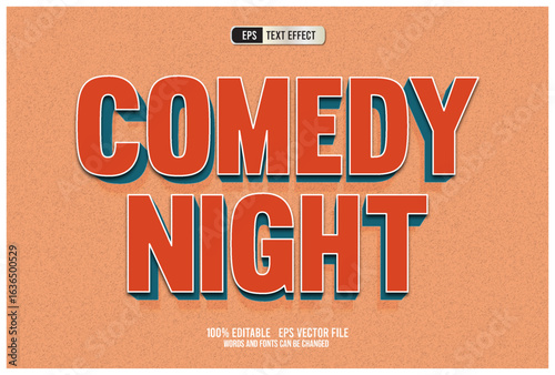 TEXT EFFECT COMEDY NIGHT