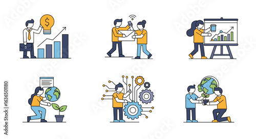 Teamwork Collaboration and Business Growth Strategy